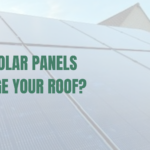 Solar panels installed on a pitched roof