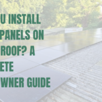 Solar panels installed on a flat roof