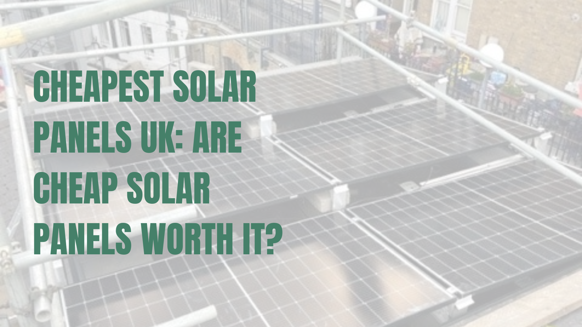 Solar panels installed on a flat roof