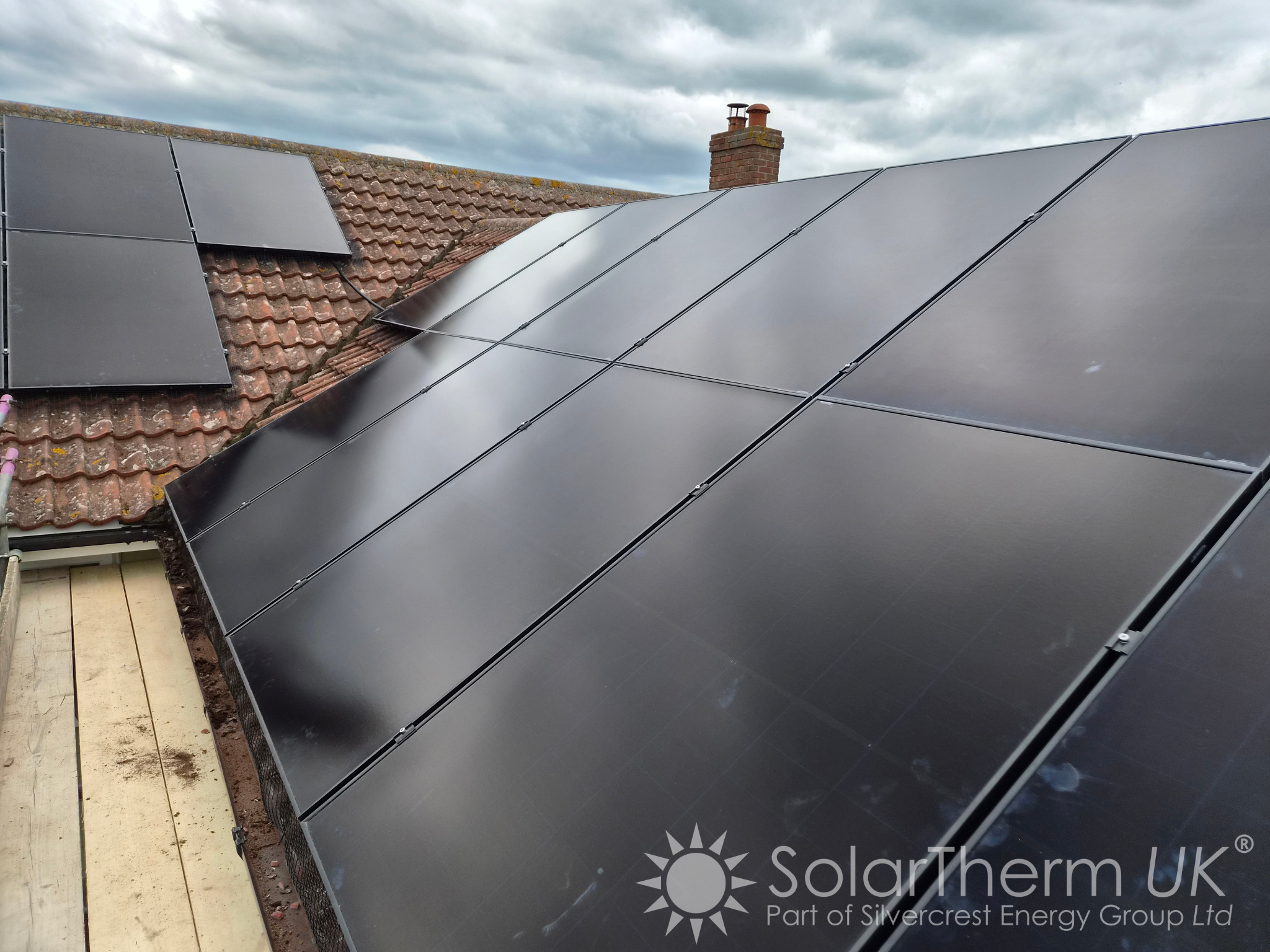 Solar installation on a Colchester property