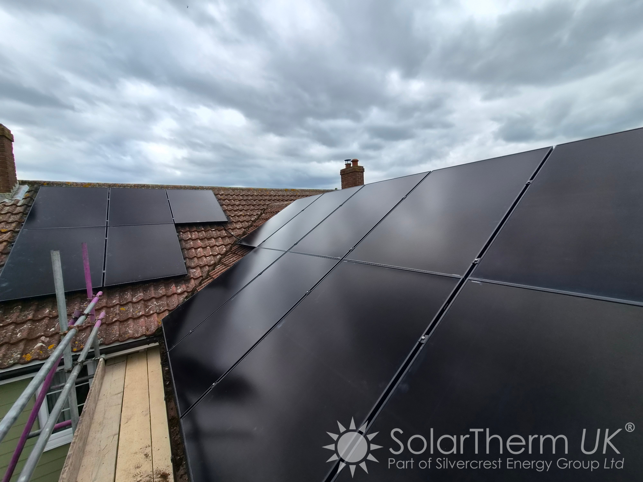 Solar installation on a Colchester property