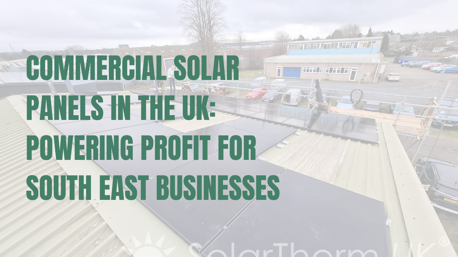 Solar installation on a commercial roof