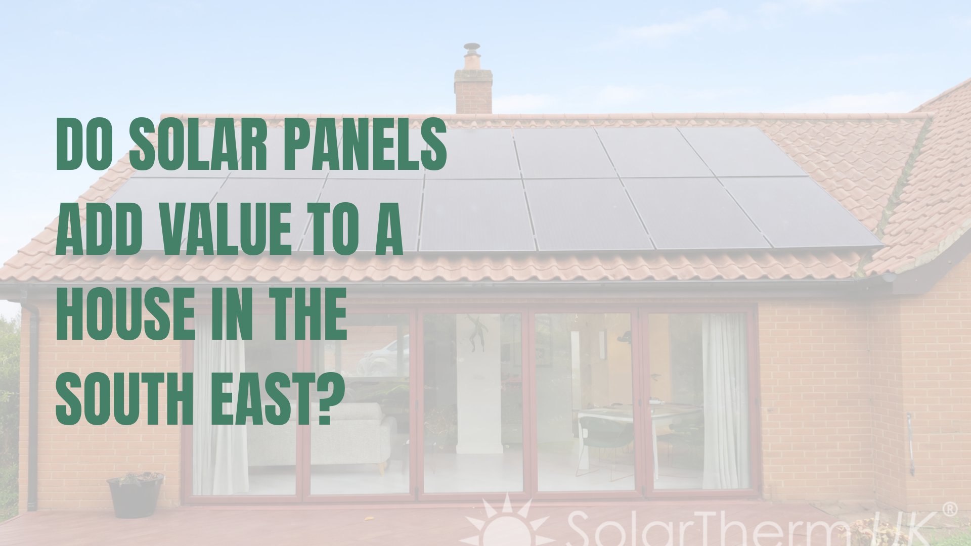 Solar panels installed on a bungalow roof