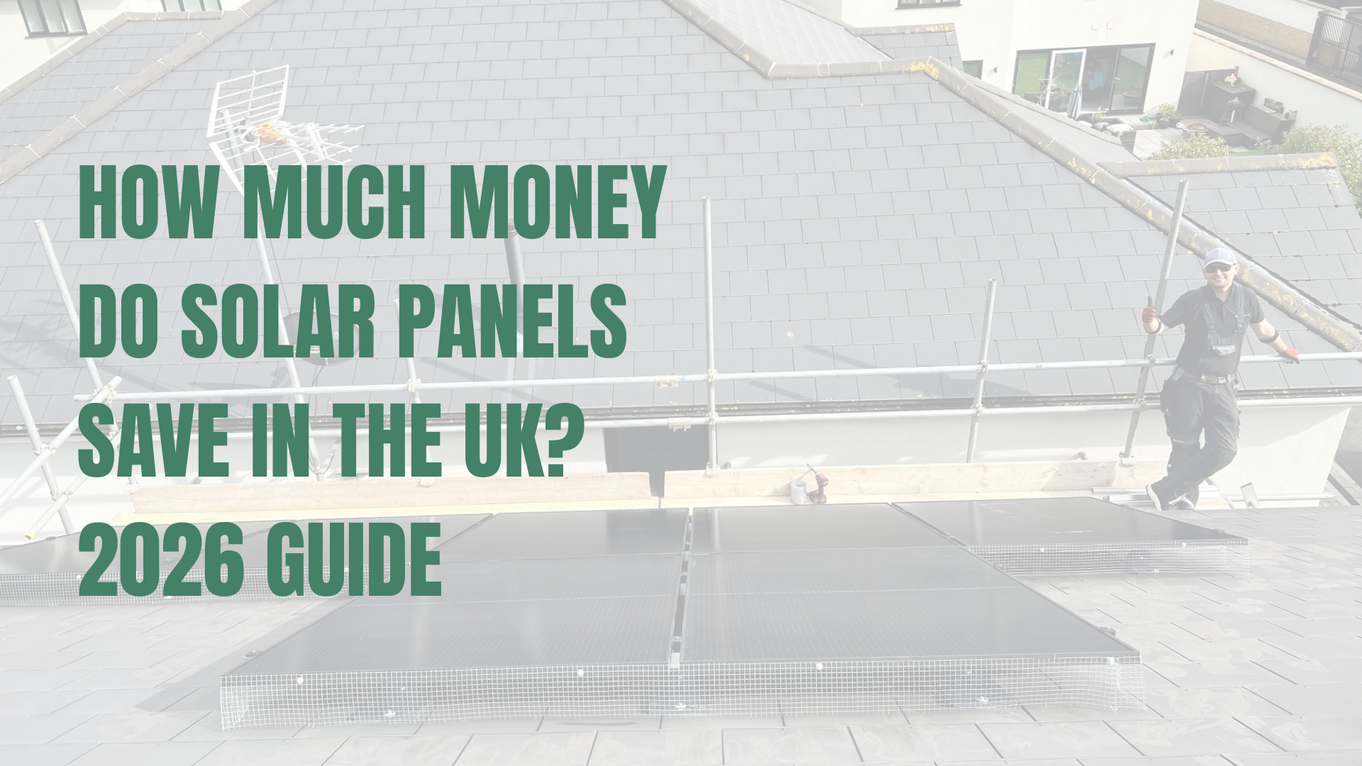 Solar installation on a pitched slate roof