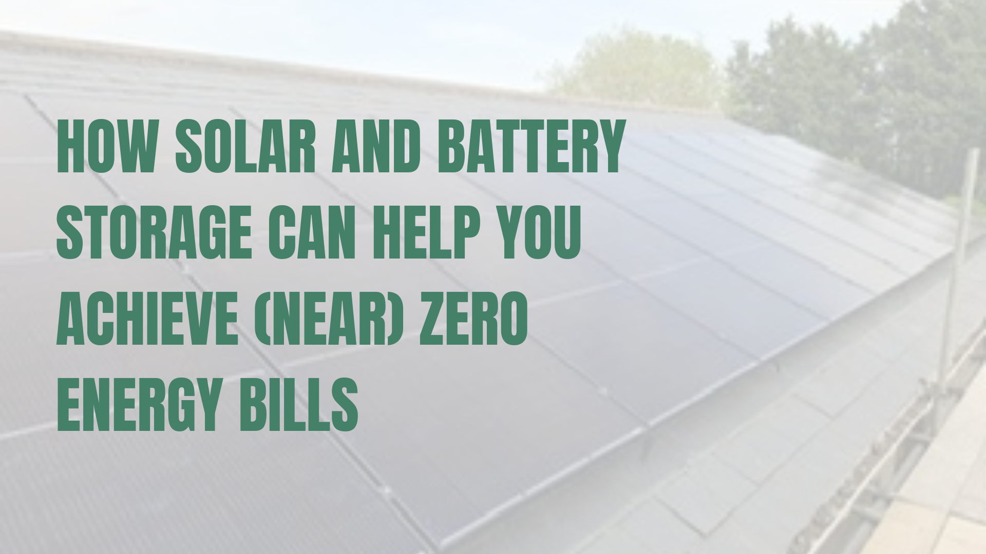 Solar installation on a pitched roof