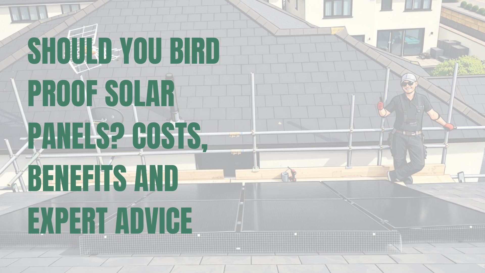Solar installer on a roof