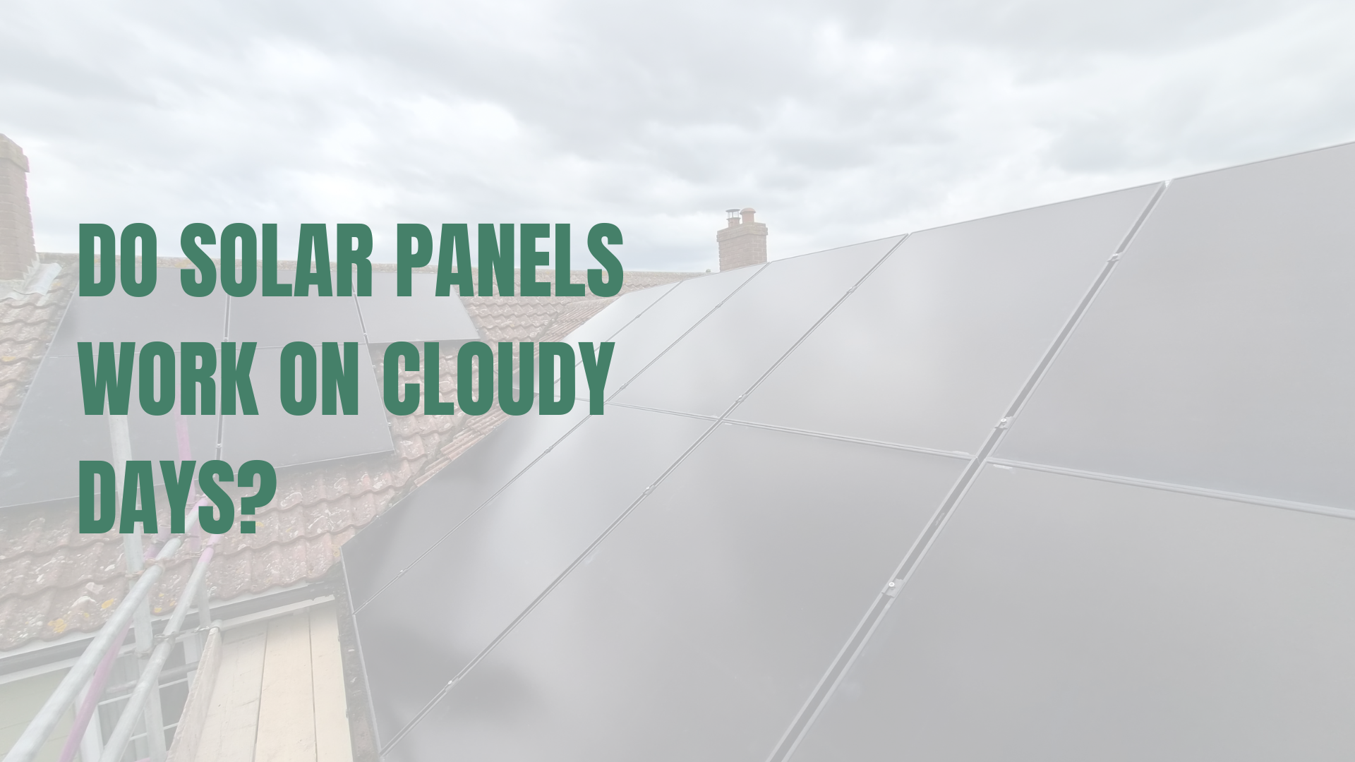 Solar panels installed on a pitched roof