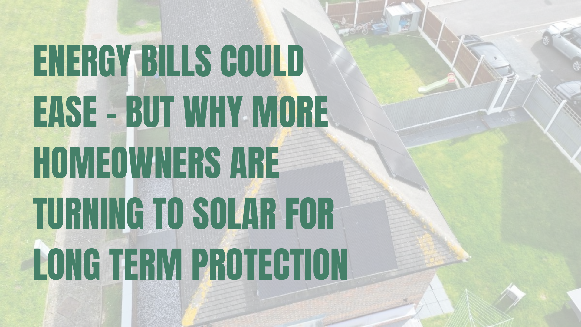 Solar installation on a pitched roof
