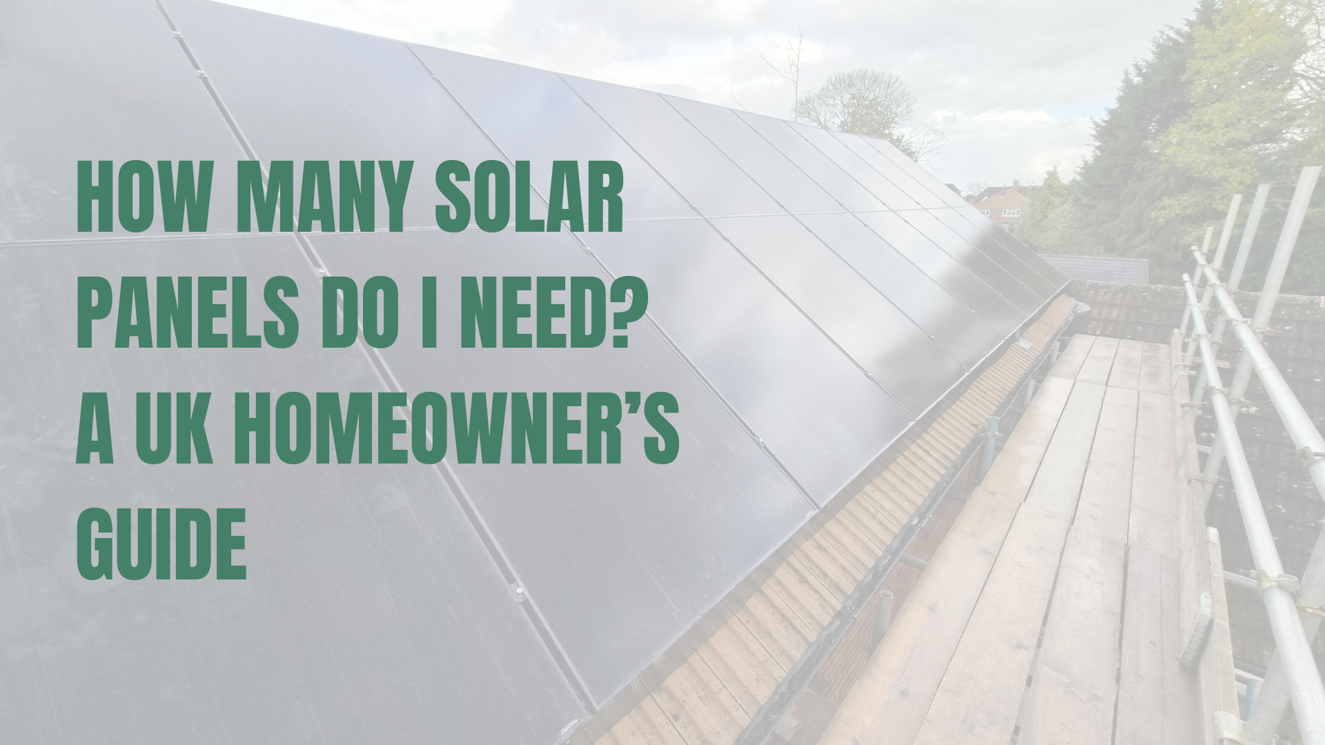 Solar panels installed on a roof