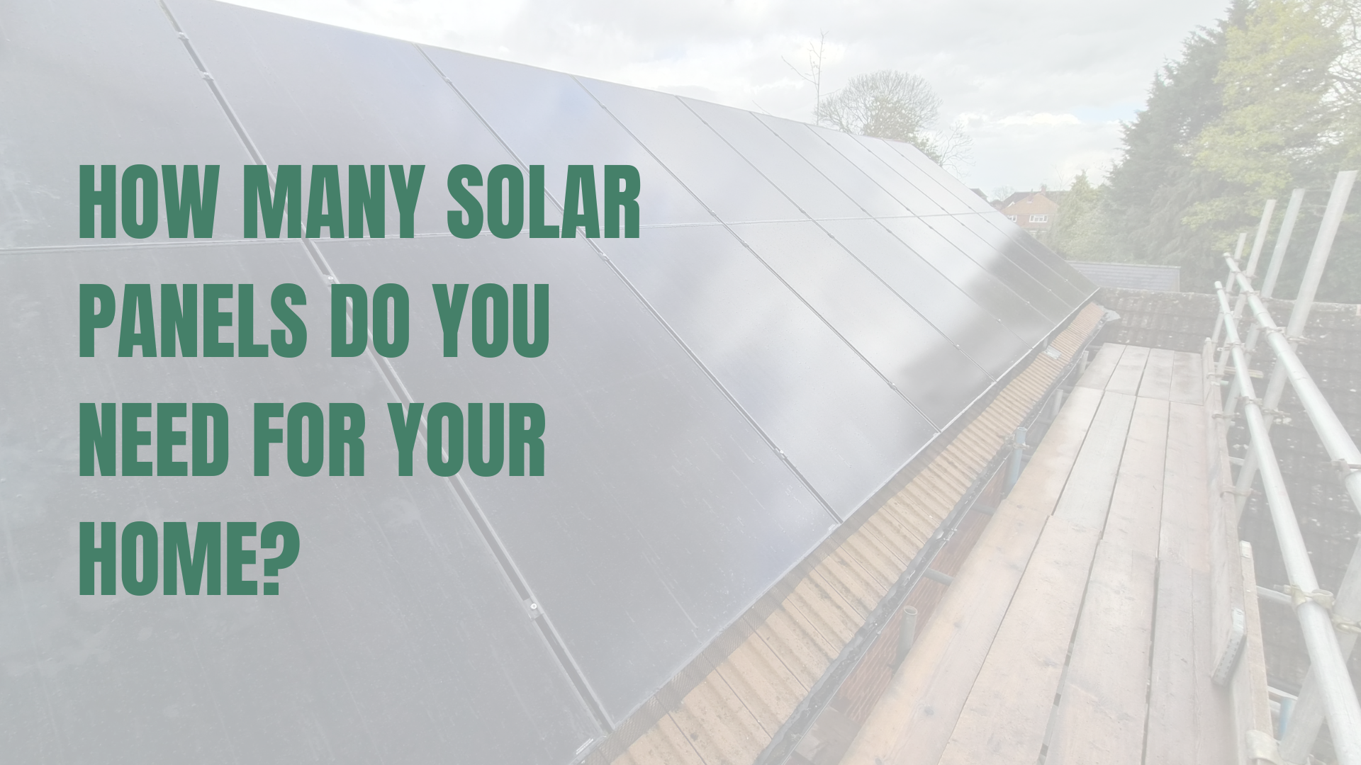 Solar panels installed on a pitched roof