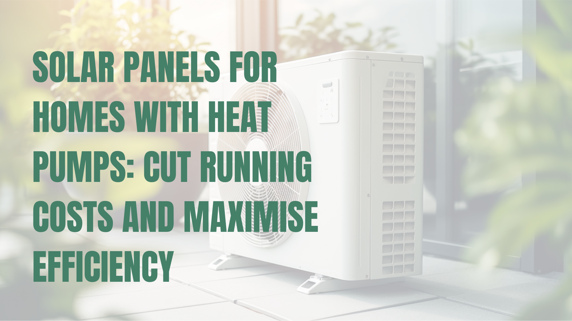 Stock image of a heat pump