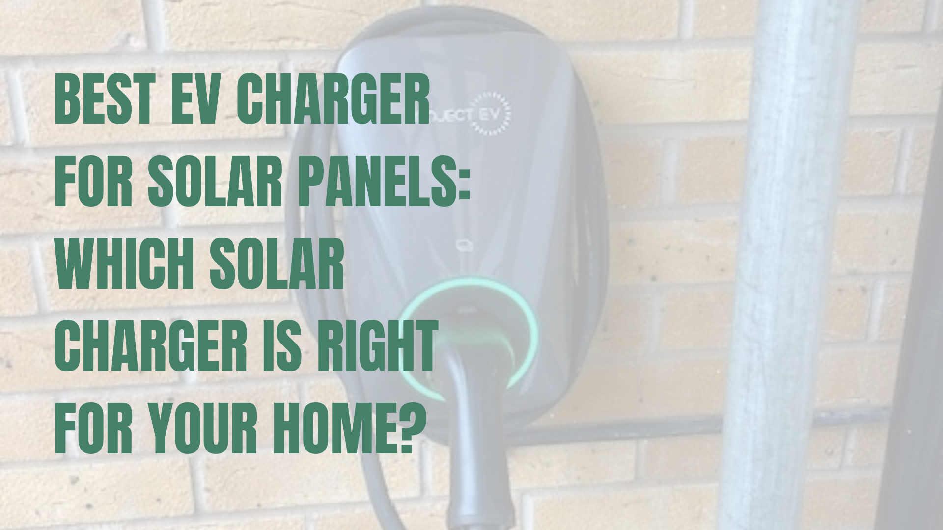 Project EV charger installed on an external wall