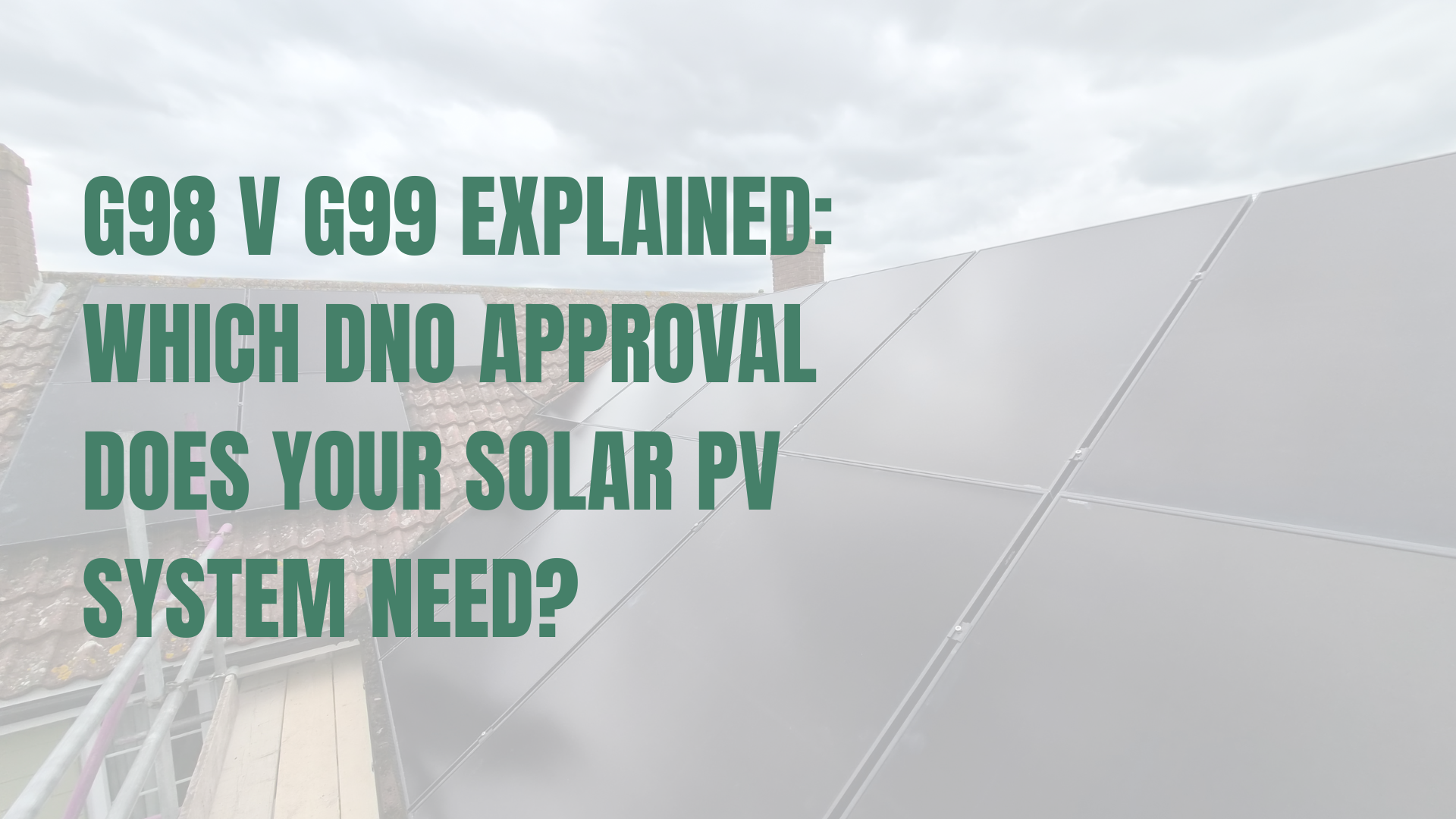 Solar installation on a roof in Essex