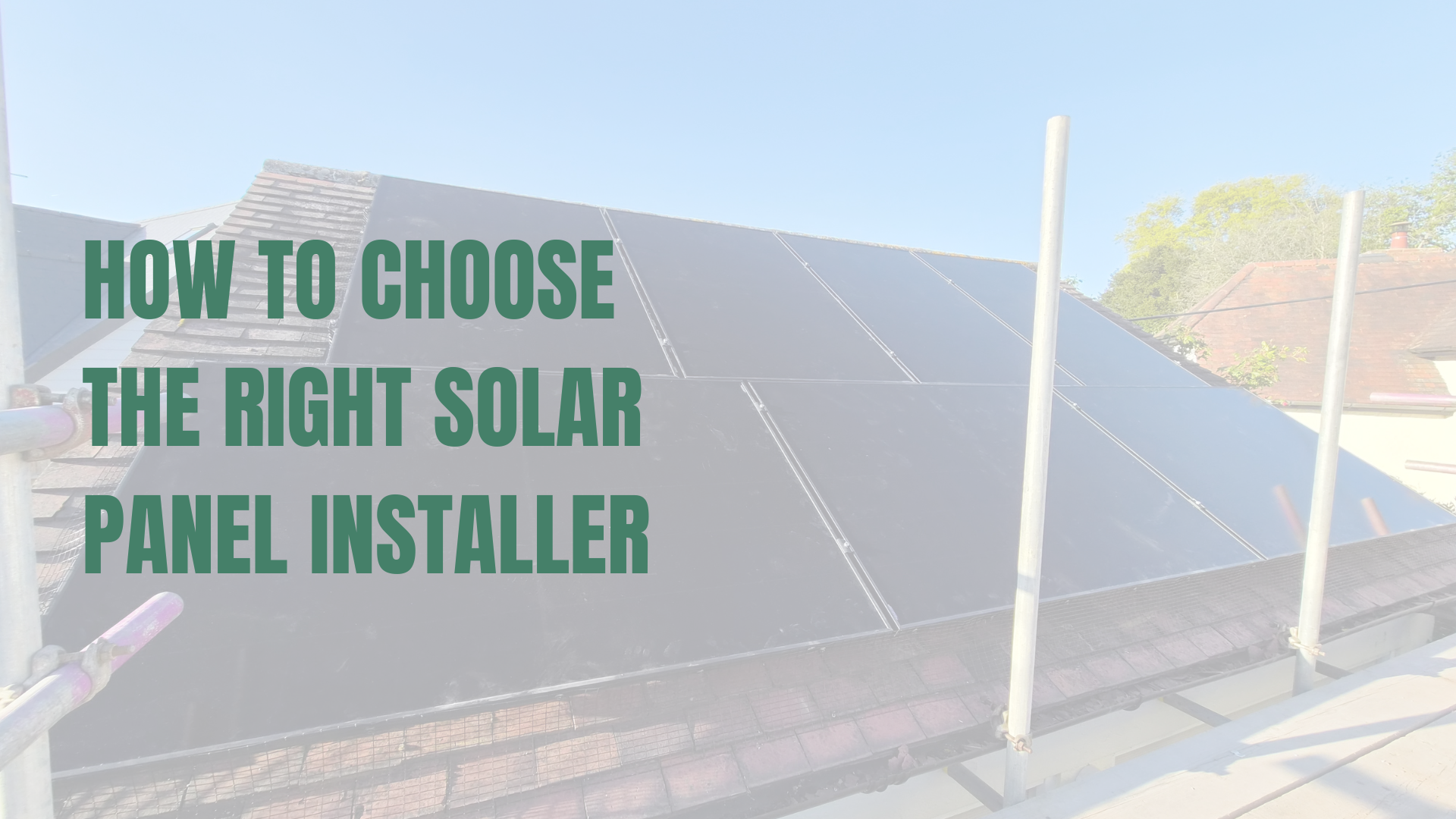 Solar panel installation on a pitched roof in Essex