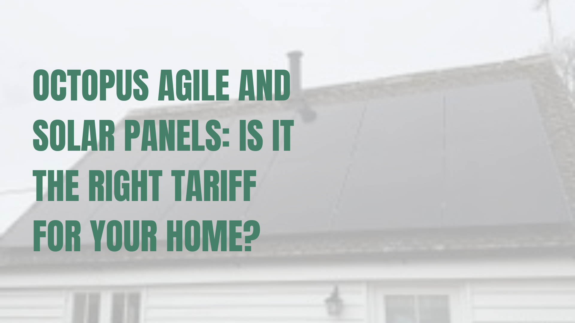 Solar installation on a pitched roof