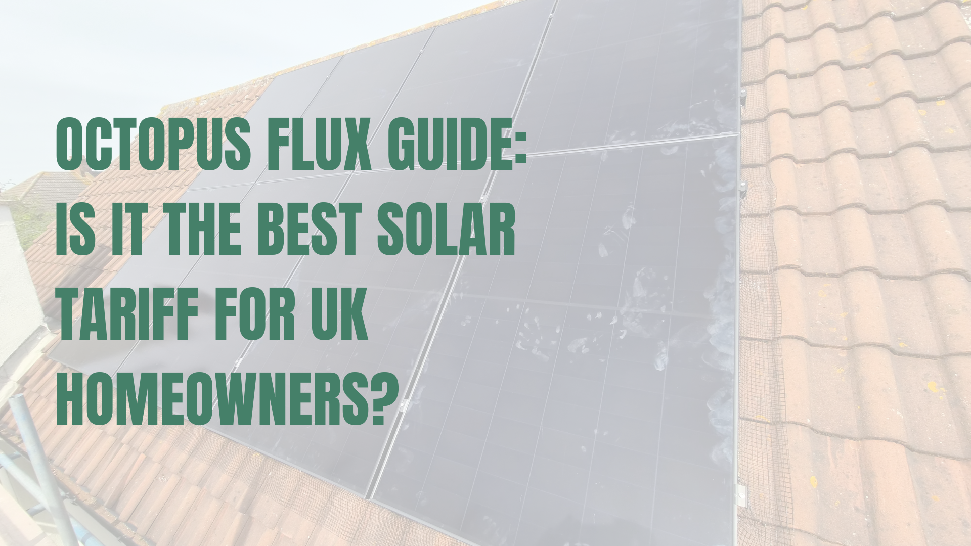 Solar installation on a pitched roof in Kent