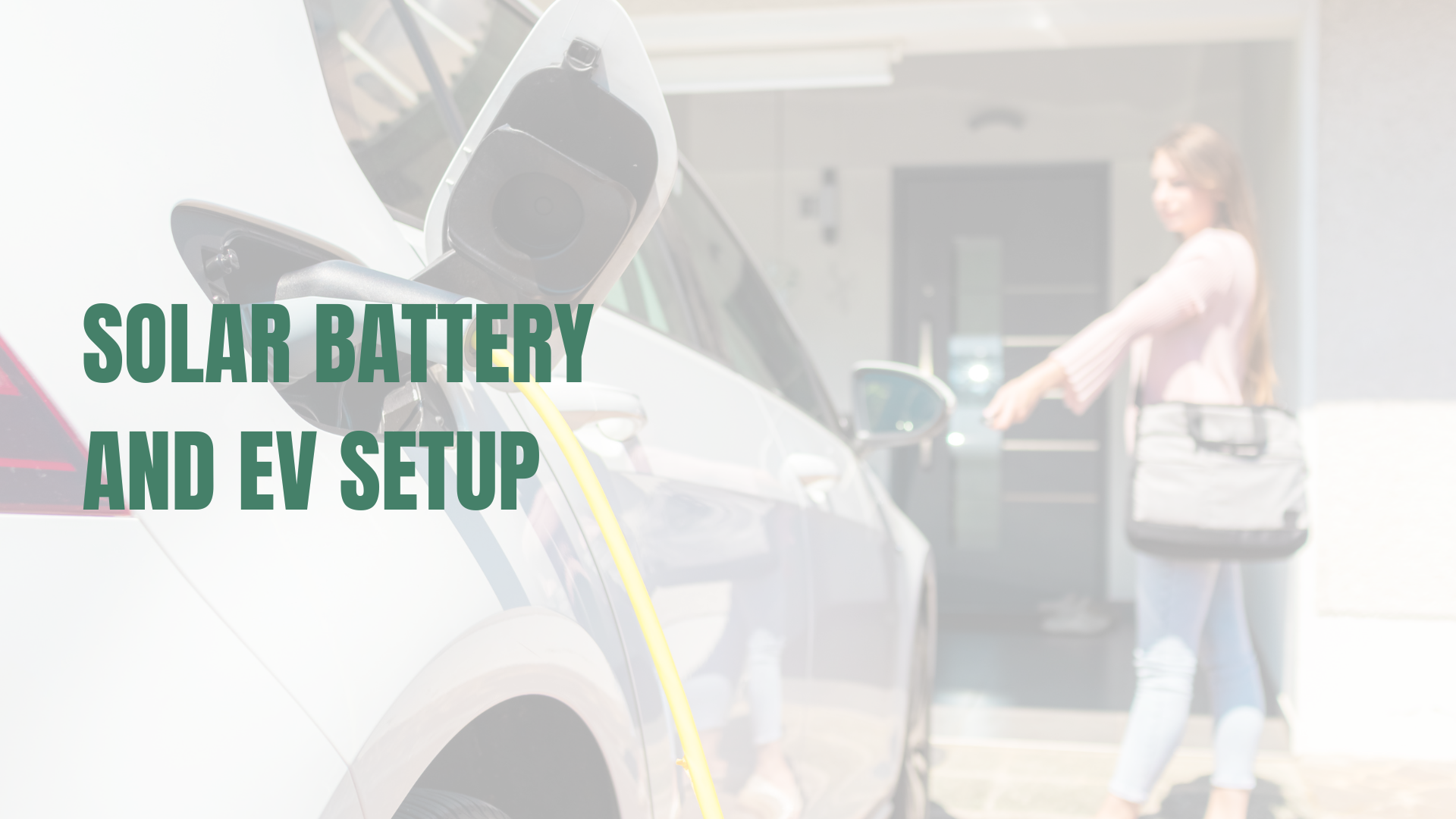 Stock image of an EV charging