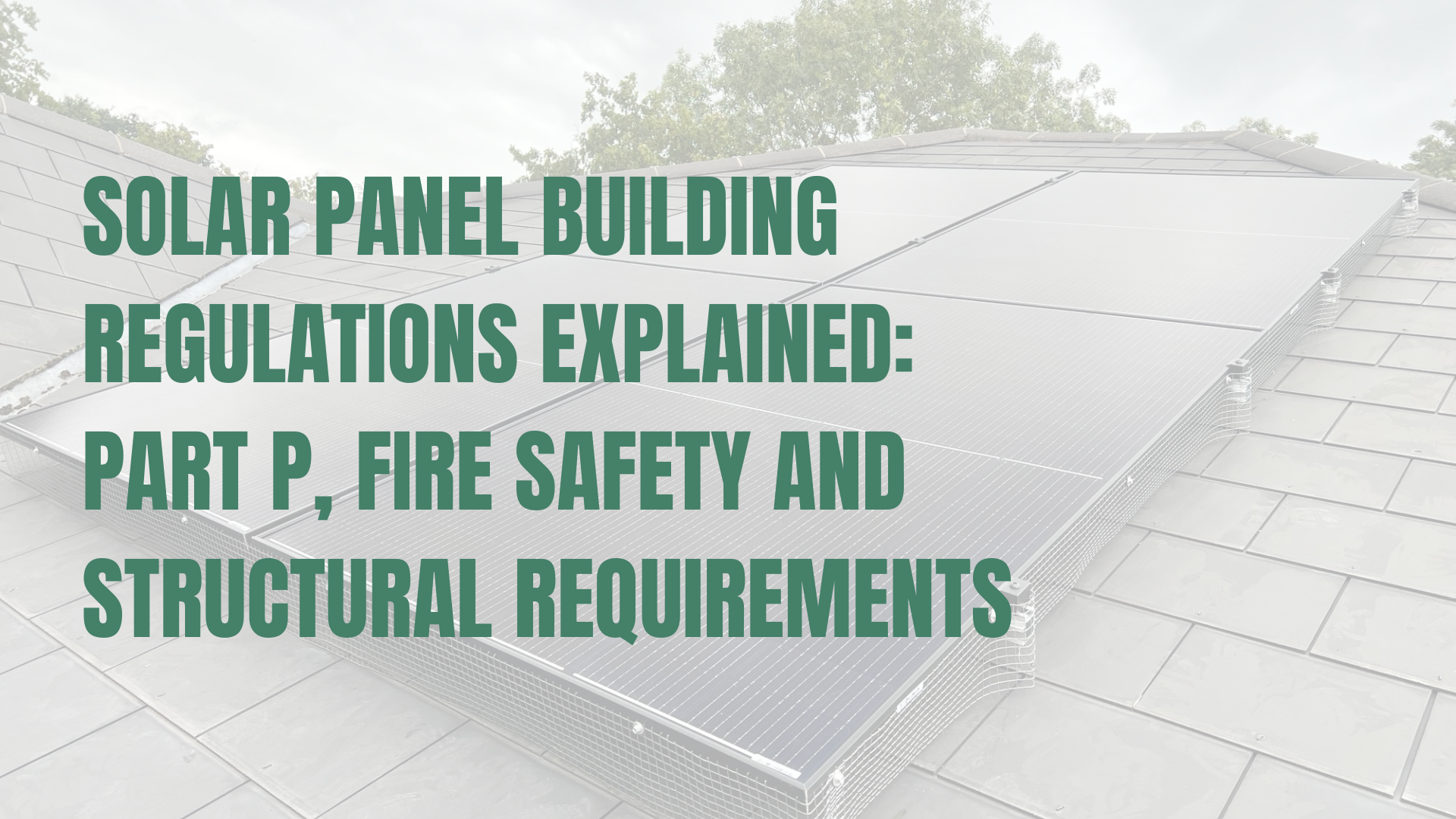 Solar panels installed on a slate roof