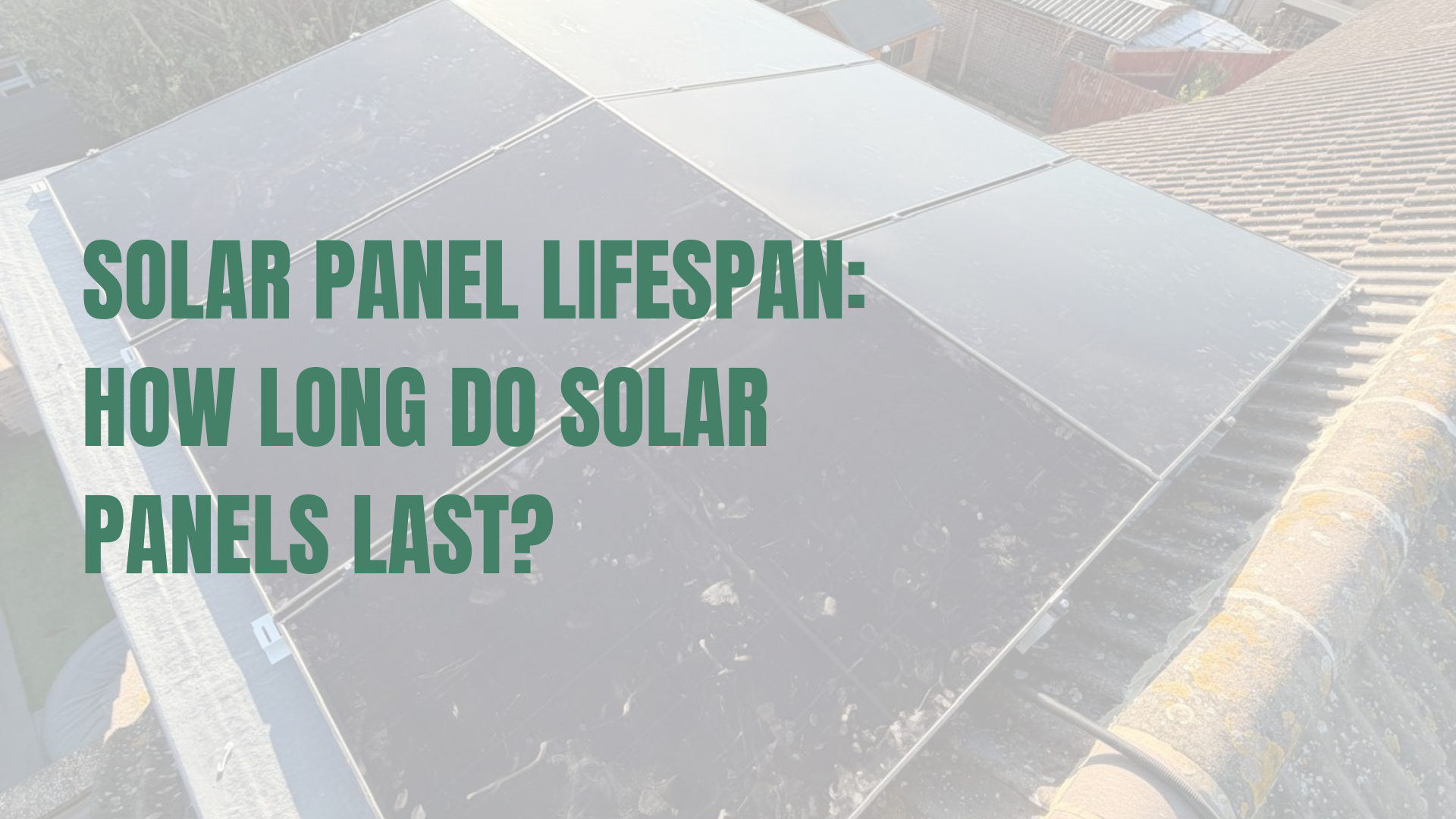 Solar panels installed on a roof in Essex