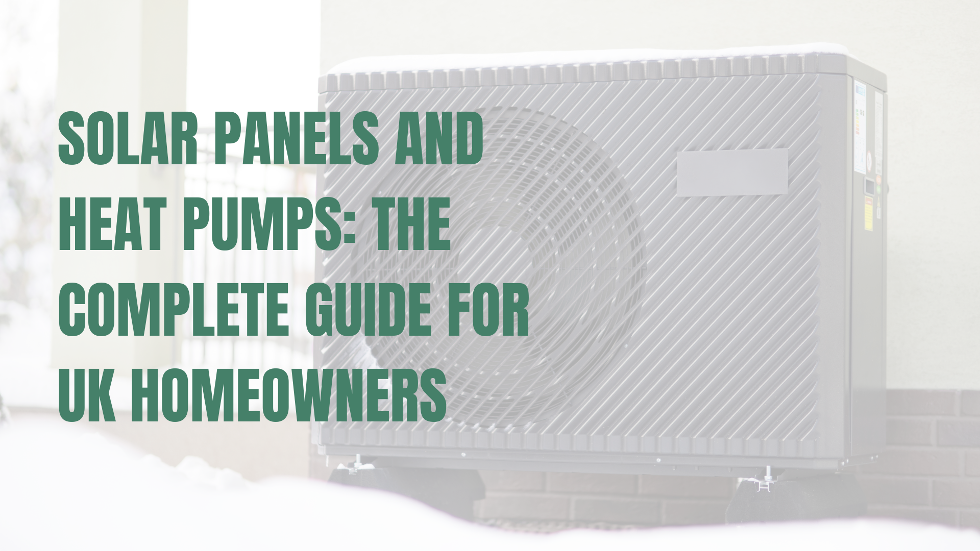 Stock image of a air source heat pump