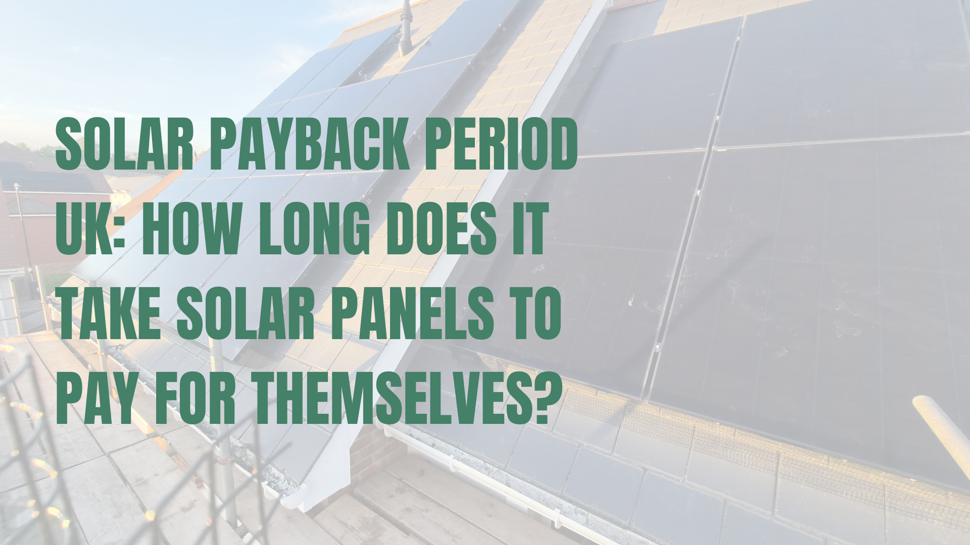 Solar installation on a pitched roof in Essex