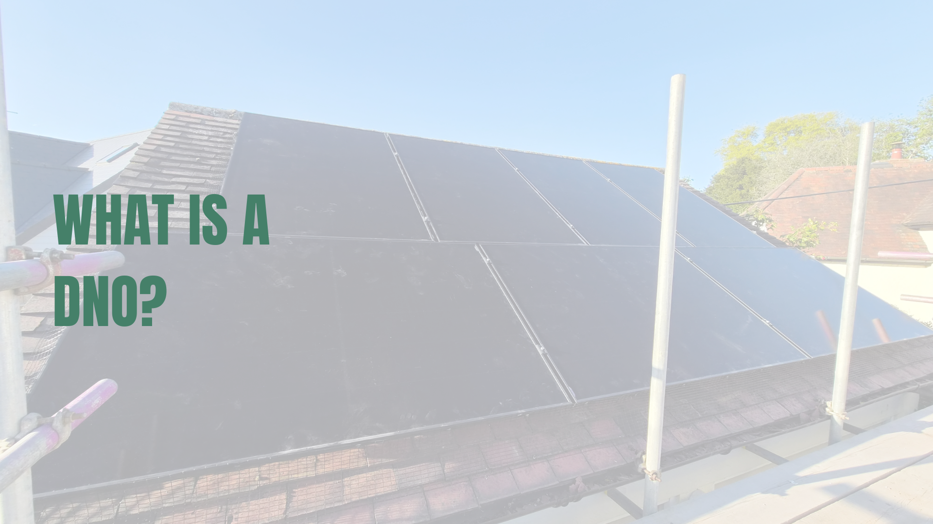 Solar installation on a pitched roof