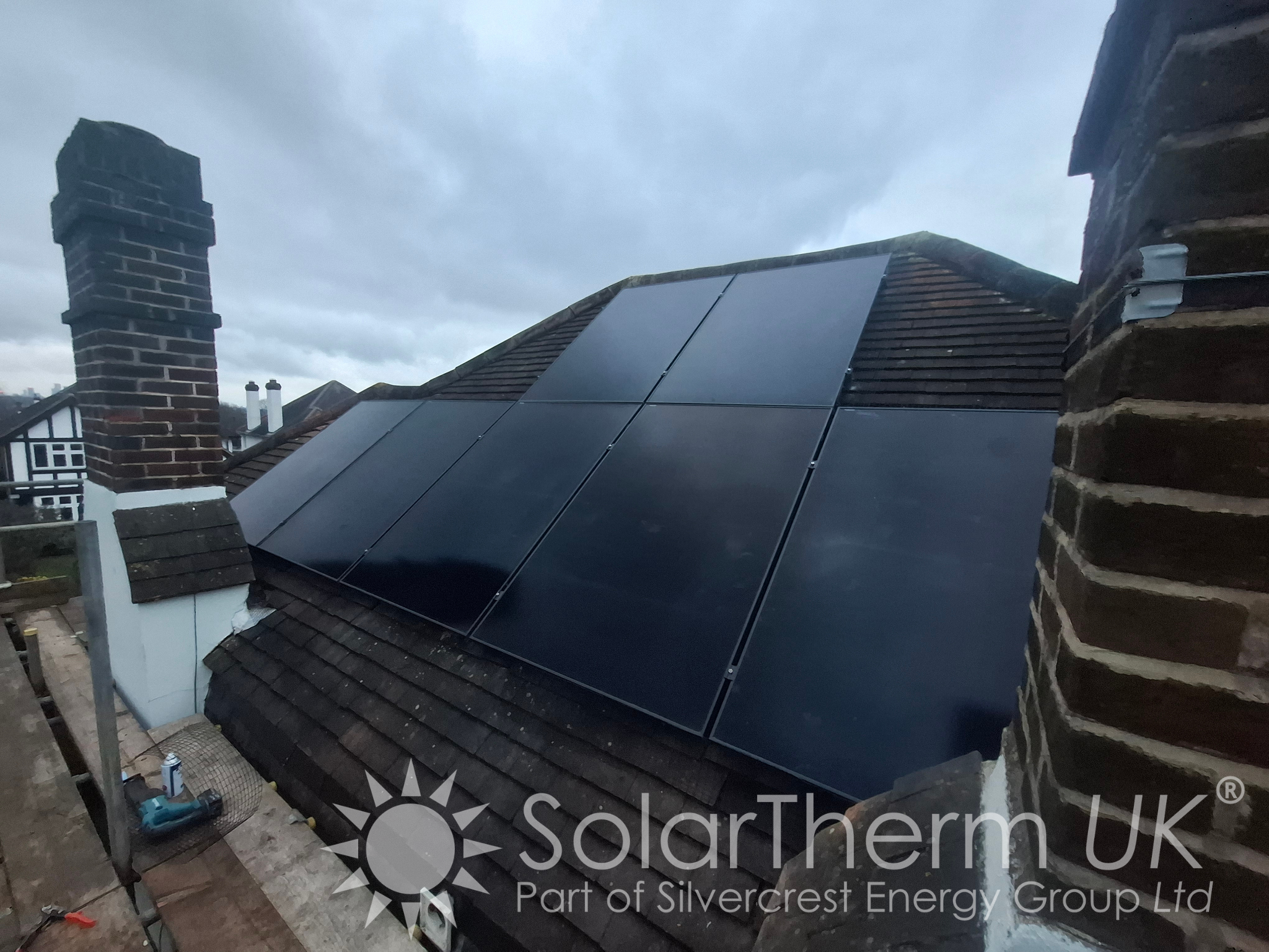 Solar installation on a property in Bromley, Kent