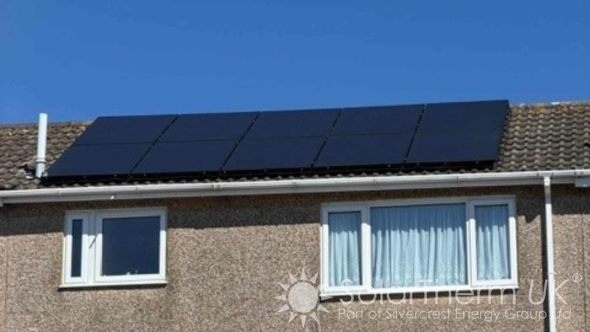 Solar installation on a pitched roof in Dover, Kent