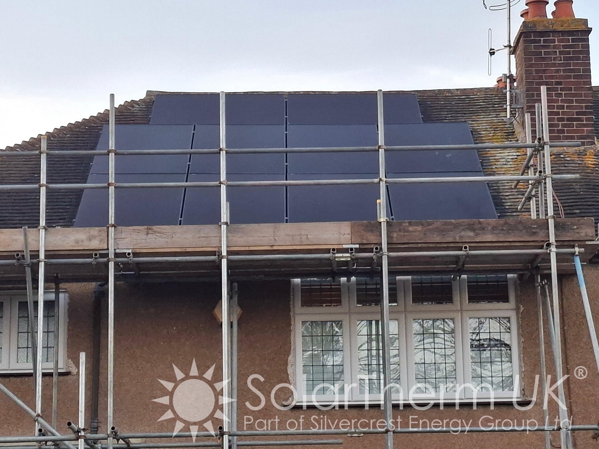 Solar installation on a property in Sidcup