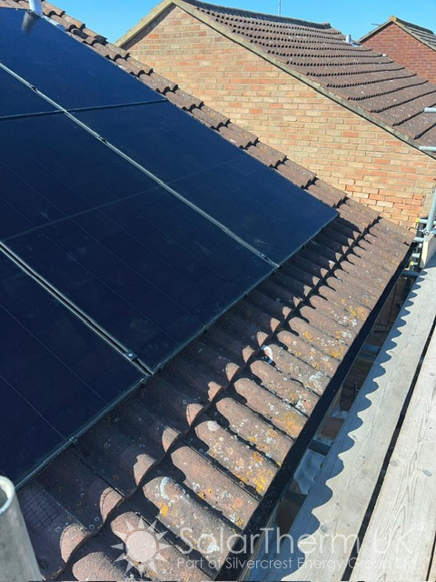 Solar installation on a pitched roof in Canvey Island, Essex
