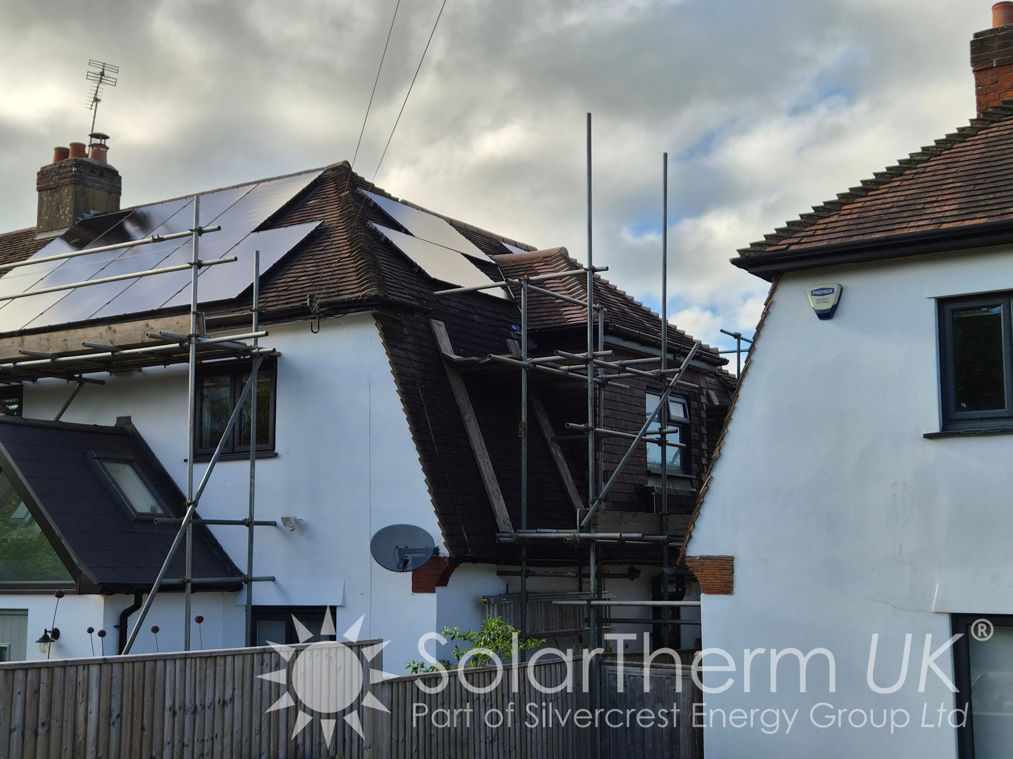 Solar installation on a home in Sevenoaks, Kent