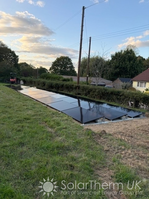 Ground mounted solar installation in Sissinghurst, Kent