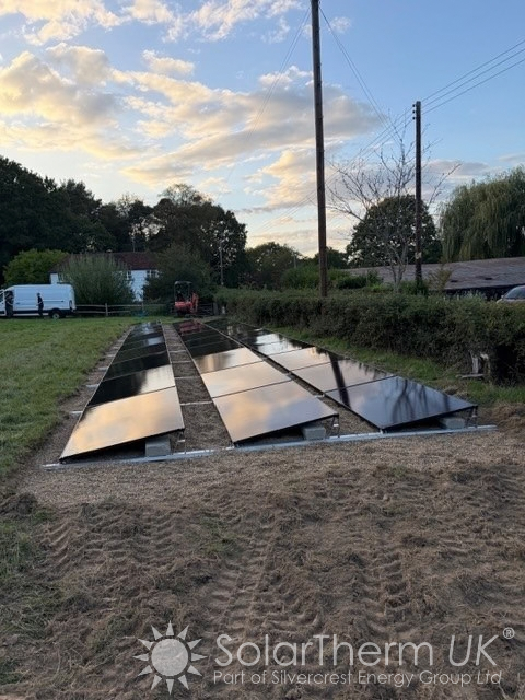 Ground mounted solar installation in Sissinghurst, Kent
