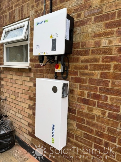 Solar battery installation on a property in Grays, Essex